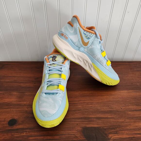 Nike Size 9M/10.5W Kyrie 8 Eagle Air Zoom Glacier Blue Yellow New‎ - Picture 7 of 13